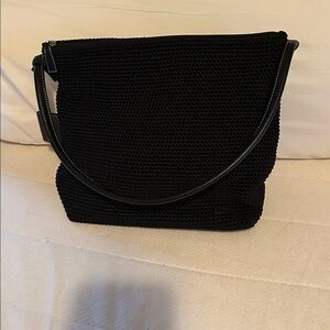 The Sak Black Knit Shoulder Bag